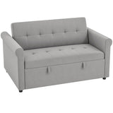 Velvet 2 Seater Sofa Bed 141cm Wide - Velmora