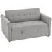 Velvet 2 Seater Sofa Bed 141cm Wide - Velmora