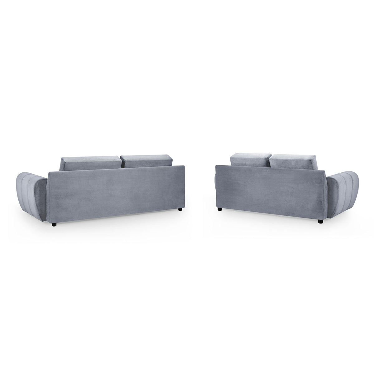Velvet 3 + 2 Seater Sofa Set - Azzuro