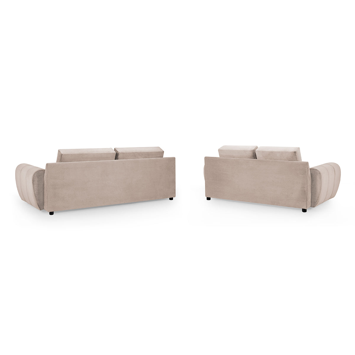 Velvet 3 + 2 Seater Sofa Set - Azzuro