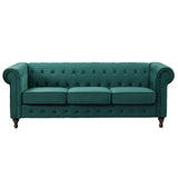 Velvet 3 Seater Sofa 207cm Wide - Kensington Home