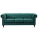 Velvet 3 Seater Sofa 207cm Wide - Kensington Home
