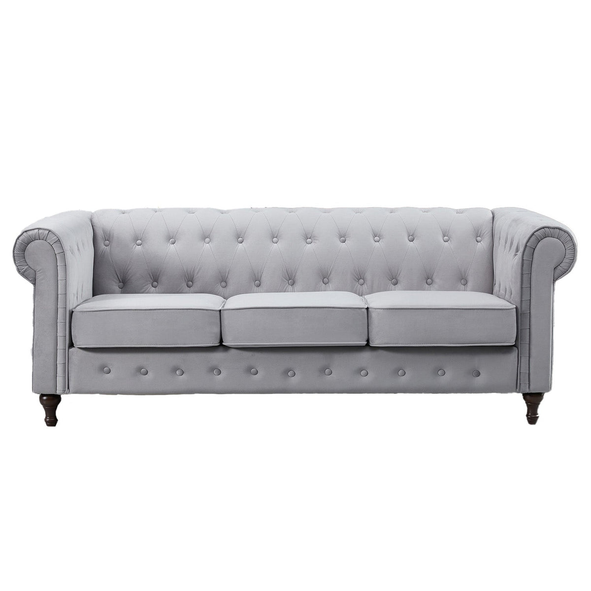 Velvet 3 Seater Sofa 207cm Wide - Kensington Home