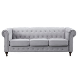 Velvet 3 Seater Sofa 207cm Wide - Kensington Home