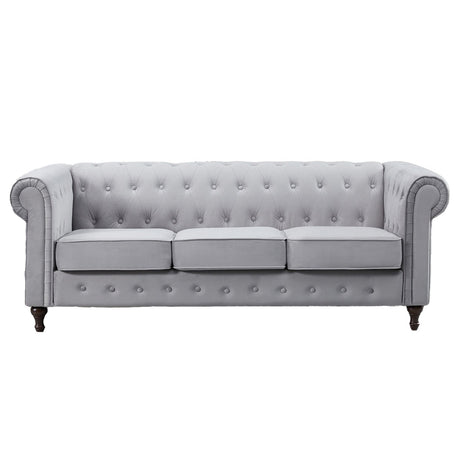 Velvet 3 Seater Sofa 207cm Wide - Kensington Home