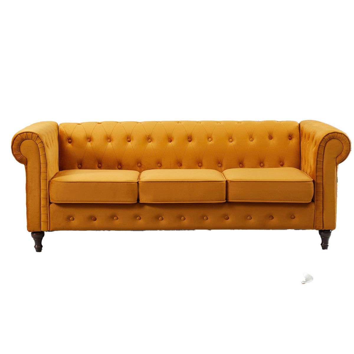 Velvet 3 Seater Sofa 207cm Wide - Kensington Home