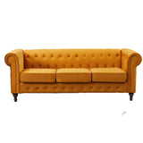 Velvet 3 Seater Sofa 207cm Wide - Kensington Home