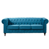 Velvet 3 Seater Sofa 207cm Wide - Kensington Home