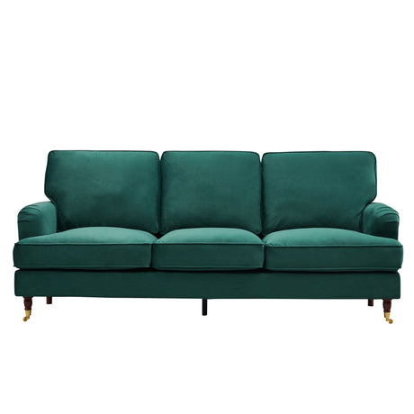 Velvet 3 Seater Sofa 218cm Wide - Kensington Home