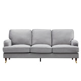 Velvet 3 Seater Sofa 218cm Wide - Kensington Home
