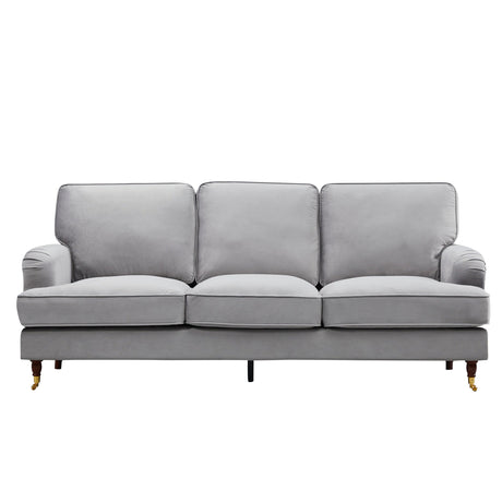 Velvet 3 Seater Sofa 218cm Wide - Kensington Home
