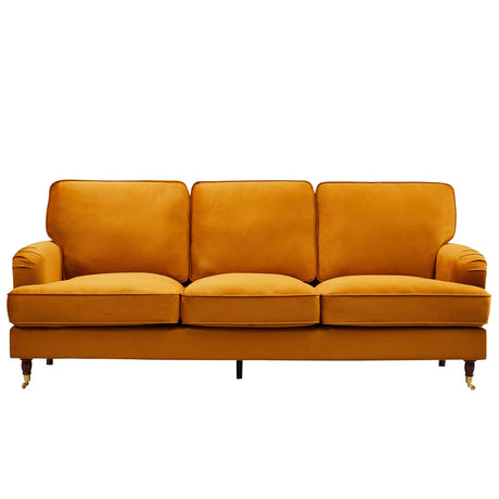 Velvet 3 Seater Sofa 218cm Wide - Kensington Home