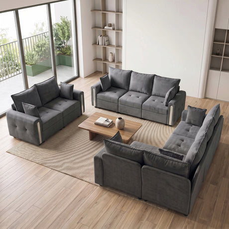 Velvet 3 Seater Sofa 228cm Wide With Lift Up Storage - Velmora