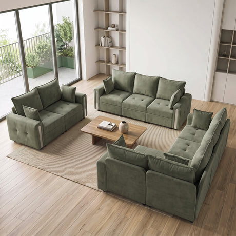 Velvet 3 Seater Sofa 228cm Wide With Lift Up Storage - Velmora