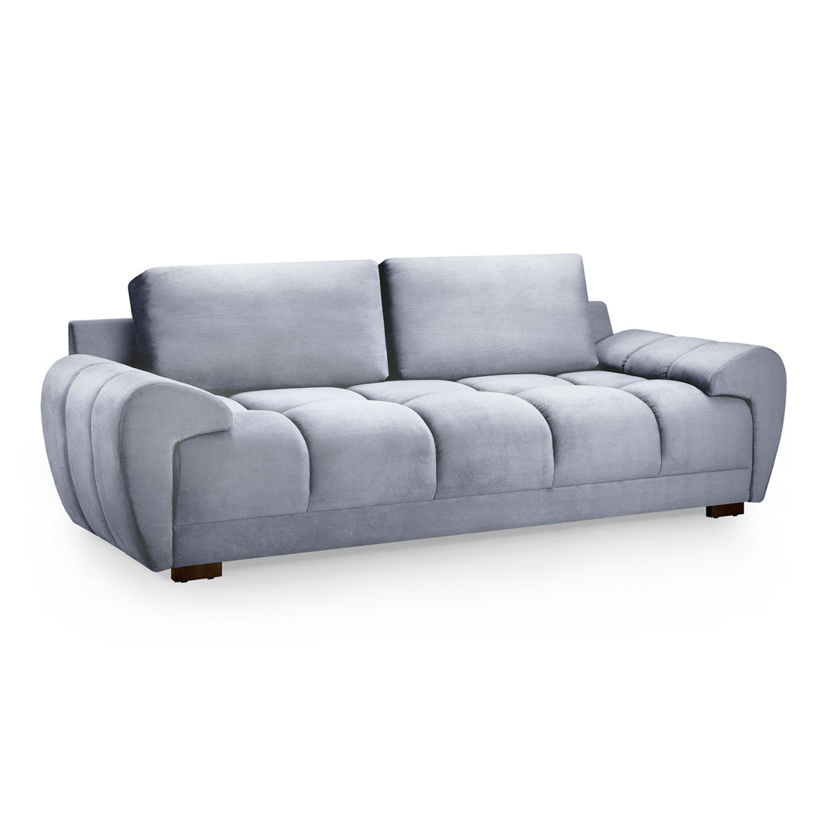 Velvet 3 Seater Sofa - Azzuro