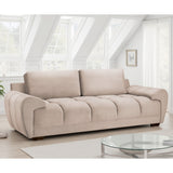 Velvet 3 Seater Sofa - Azzuro