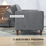 Velvet 3 Seater Sofa Bed 189cm Wide With Wooden Legs - Velmora