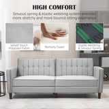Velvet 3 Seater Sofa Bed 189cm Wide With Wooden Legs - Velmora