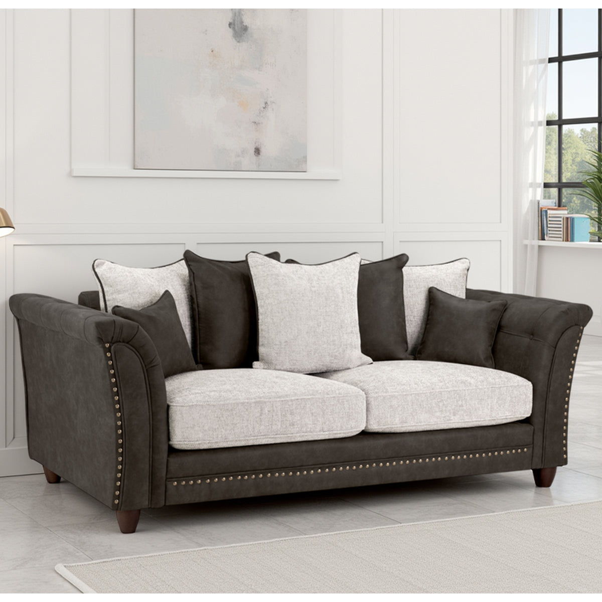 Velvet 3 Seater Sofa - Bella