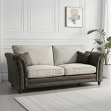 Velvet 3 Seater Sofa Fullback - Bella
