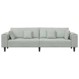 Velvet 4 Seater Sofa With Cushion - Vantage Home