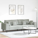 Velvet 4 Seater Sofa With Cushion - Vantage Home