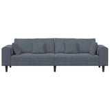 Velvet 4 Seater Sofa With Cushion - Vantage Home
