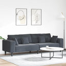 Velvet 4 Seater Sofa With Cushion - Vantage Home