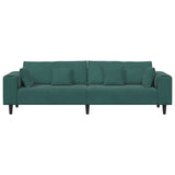 Velvet 4 Seater Sofa With Cushion - Vantage Home