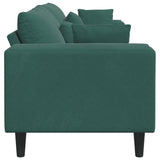 Velvet 4 Seater Sofa With Cushion - Vantage Home
