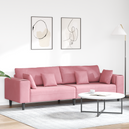 Velvet 4 Seater Sofa With Cushion - Vantage Home