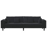 Velvet 4 Seater Sofa With Cushion - Vantage Home