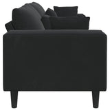 Velvet 4 Seater Sofa With Cushion - Vantage Home