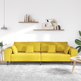 Velvet 4 Seater Sofa With Cushion - Vantage Home
