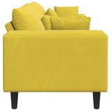 Velvet 4 Seater Sofa With Cushion - Vantage Home