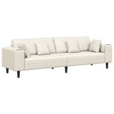 Velvet 4 Seater Sofa With Cushion - Vantage Home