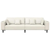 Velvet 4 Seater Sofa With Cushion - Vantage Home