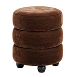 Velvet Pouffe Round - Emi