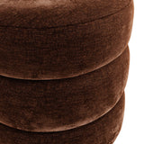 Velvet Pouffe Round - Emi