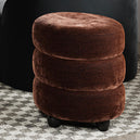 Velvet Pouffe Round - Emi