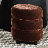Velvet Pouffe Round - Emi
