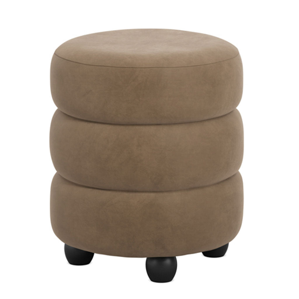Velvet Pouffe Round - Emi