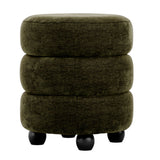 Velvet Pouffe Round - Emi