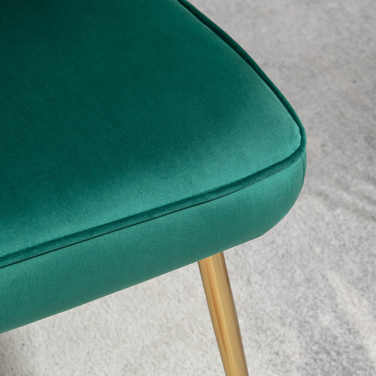 Velvet Accent Chair 57cm Wide With Metal Legs in Set Of 2 - Velmora