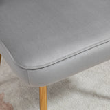 Velvet Accent Chair 57cm Wide With Metal Legs in Set Of 2 - Velmora