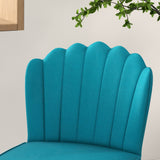 Velvet Accent Chair 57cm Wide With Metal Legs in Set Of 2 - Velmora