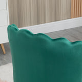 Velvet Accent Chair 57cm Wide With Metal Legs - Velmora