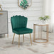 Velvet Accent Chair 57cm Wide With Metal Legs - Velmora