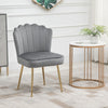 Velvet Accent Chair 57cm Wide With Metal Legs - Velmora
