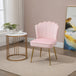 Velvet Accent Chair 57cm Wide With Metal Legs - Velmora